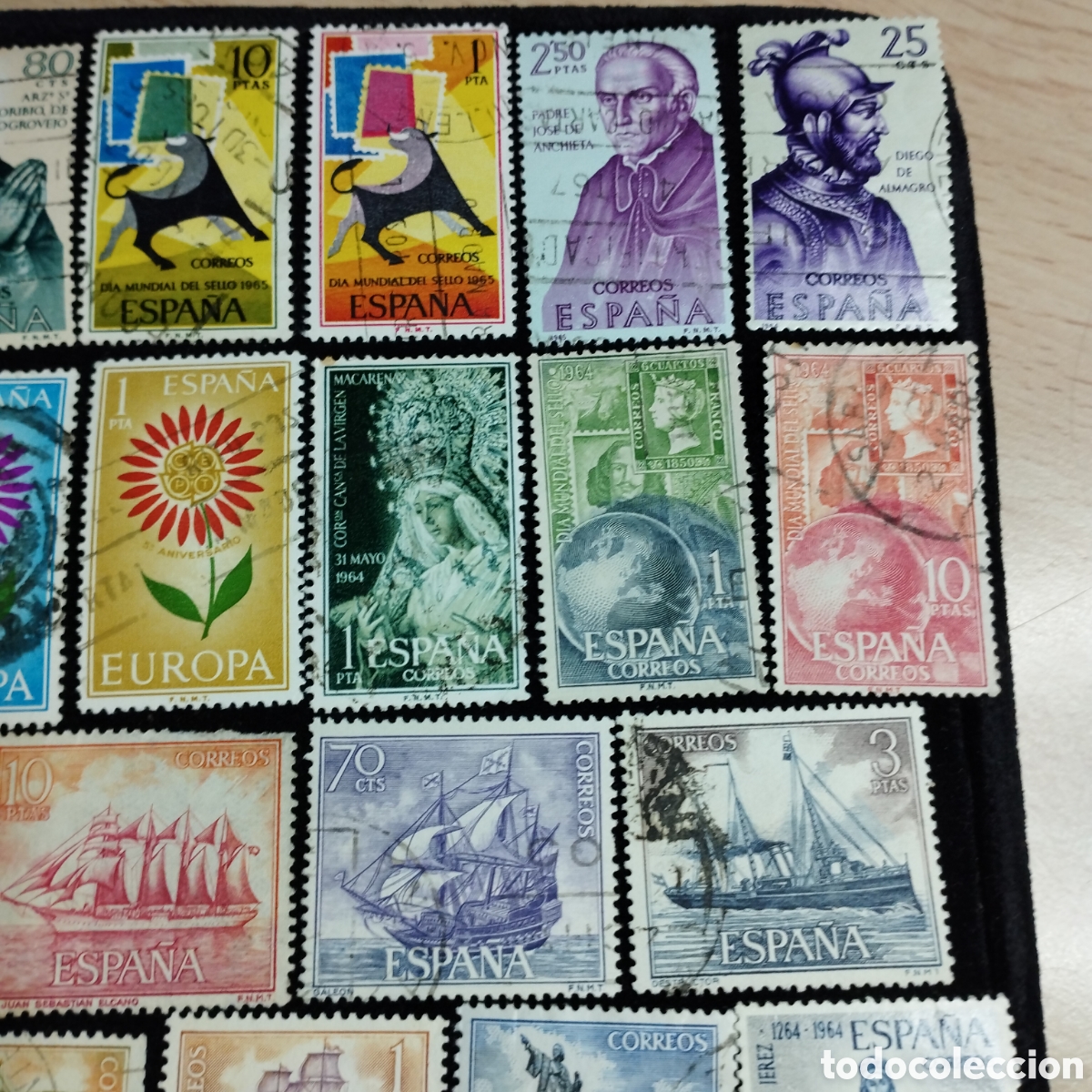 Sellos: Lote de sellos usados, Espa&ntilde;a - Foto 3