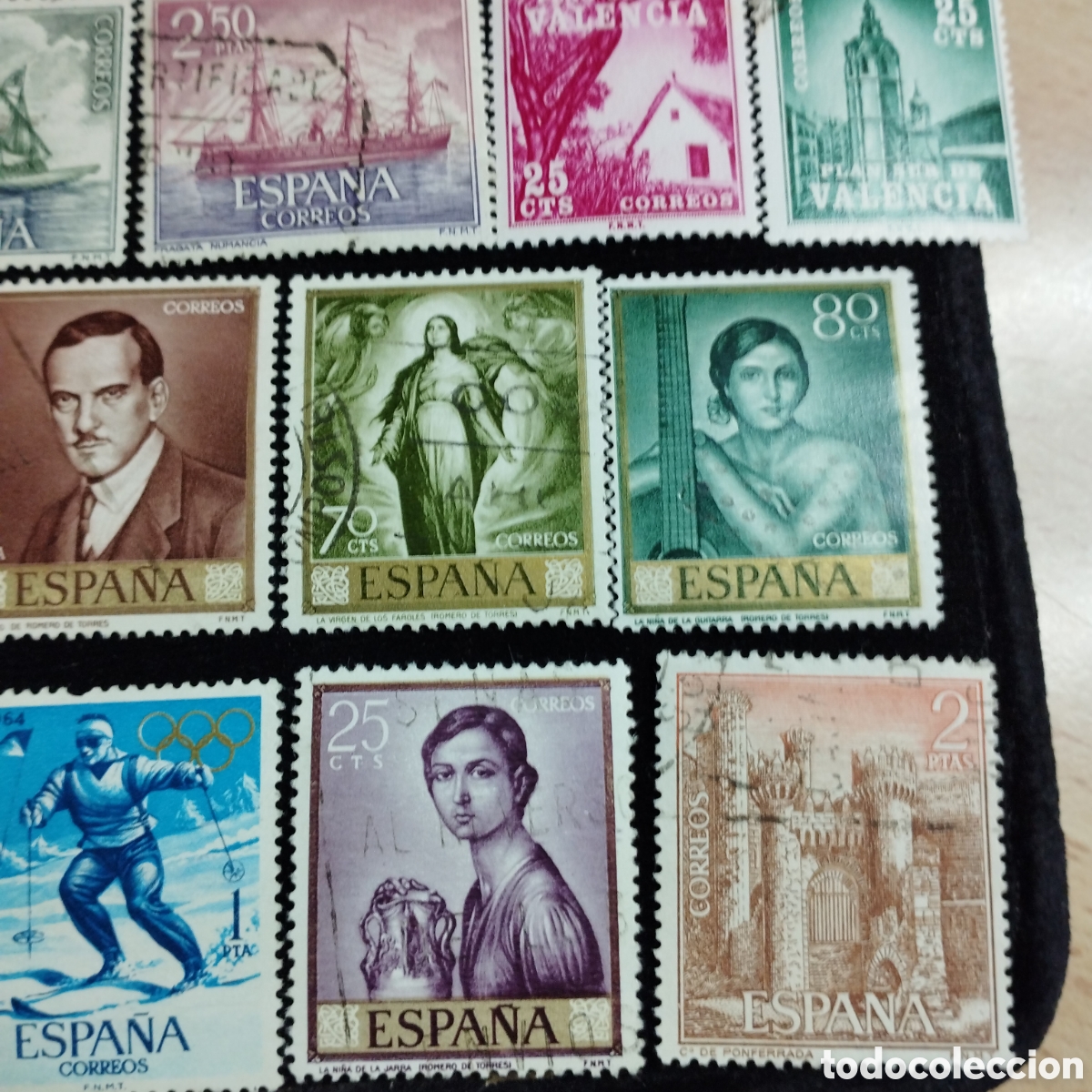 Sellos: Lote de sellos usados, Espa&ntilde;a - Foto 7