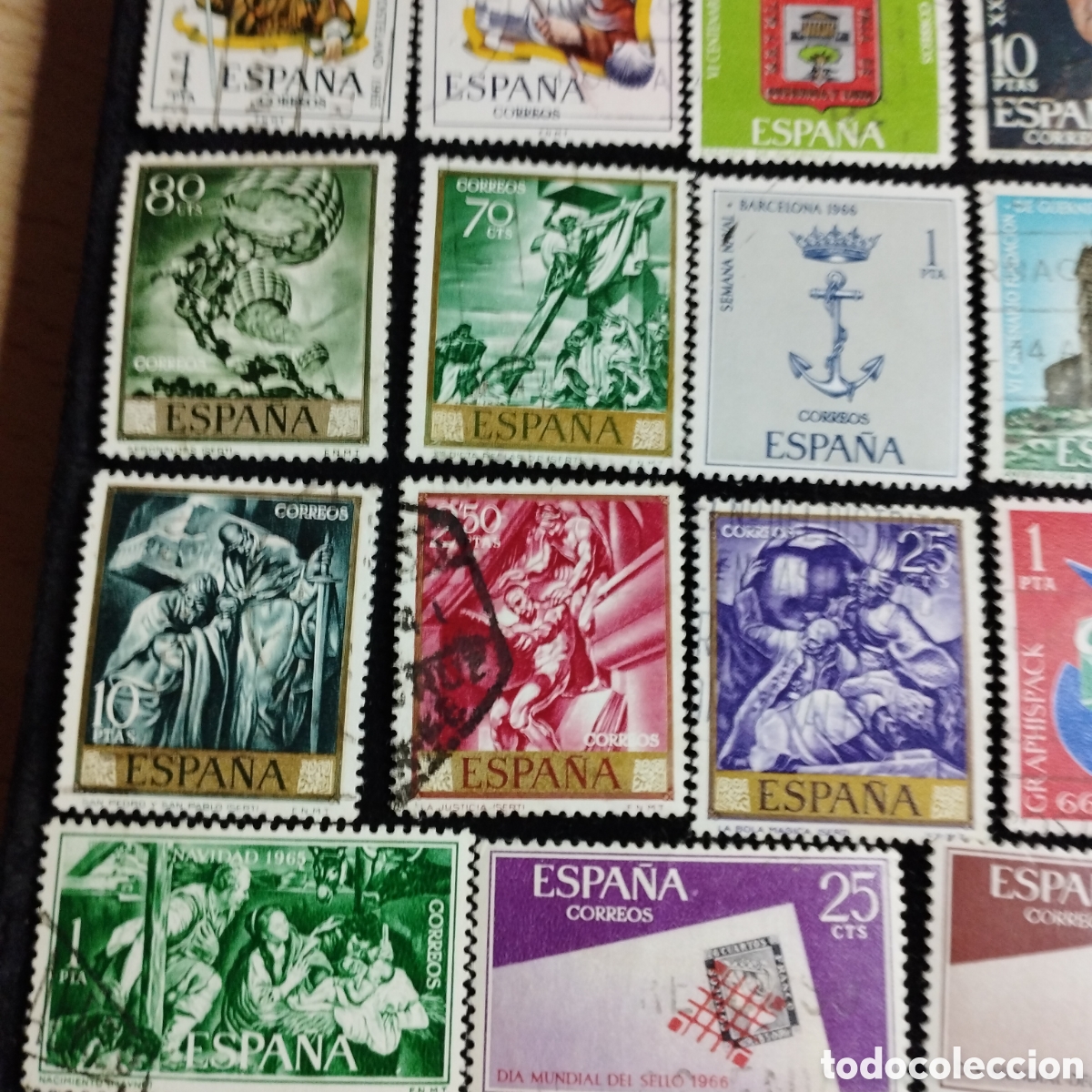 Sellos: Lote de sellos, usados, Espa&ntilde;a. - Foto 4