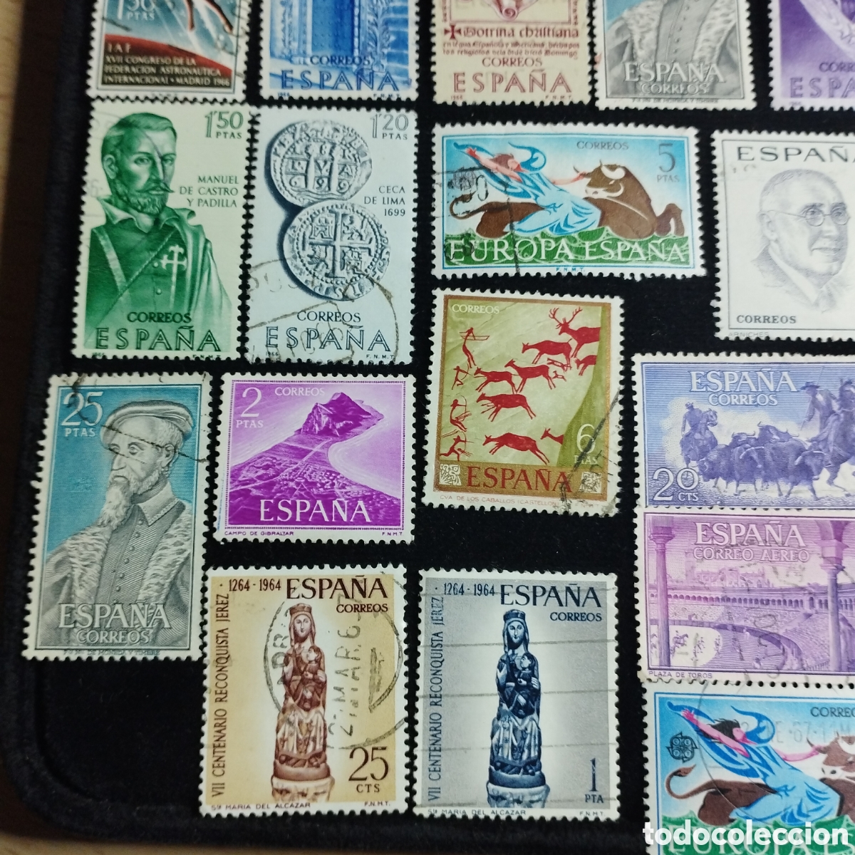 Sellos: Lote de sellos usados, Espa&ntilde;a. - Foto 6