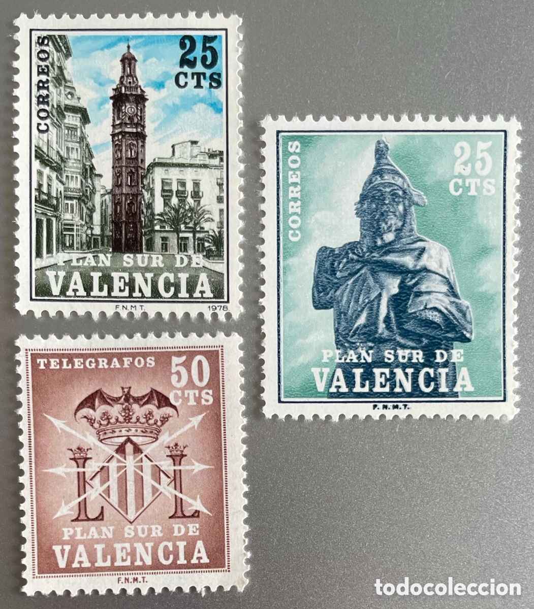Sellos: Espa&ntilde;a. Plan Sur de Valencia - Foto 1