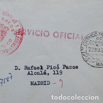Sellos: Sobre circulado Navidad 1970. Servicio Oficial - Foto 3