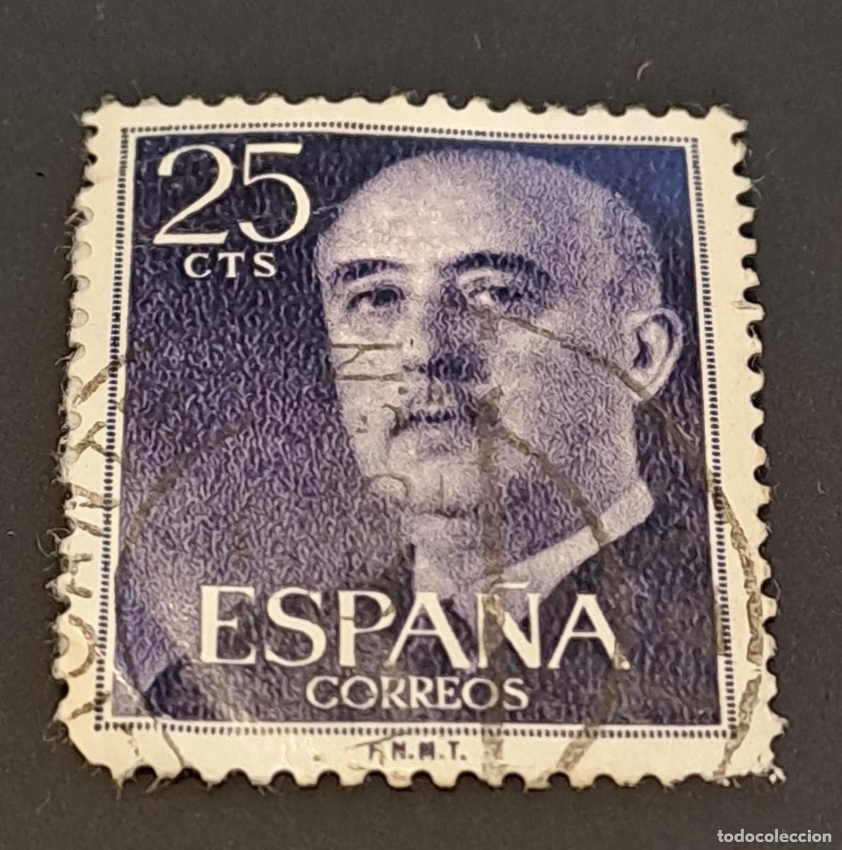 Sellos: ESPA&Ntilde;A - SELLO DE FRANCO DE 25 C&Eacute;NTIMOS - Foto 1