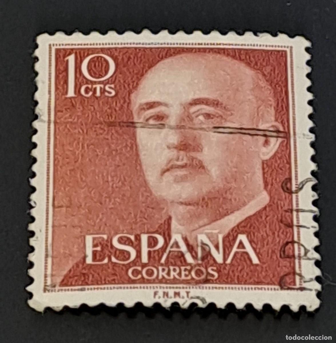 Sellos: ESPA&Ntilde;A - SELLO DE FRANCO DE 10 C&Eacute;NTIMOS - Foto 1