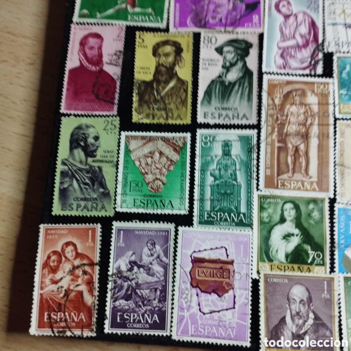 Sellos: Lote de sellos usados, Espa&ntilde;a. - Foto 4