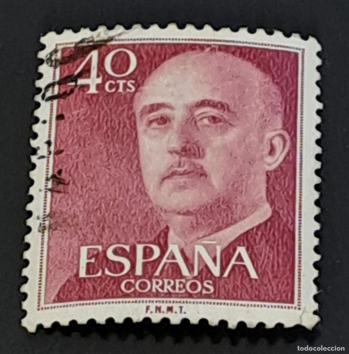 Sellos: ESPA&Ntilde;A - SELLO DE FRANCO DE 40 CENTIMOS - Foto 1
