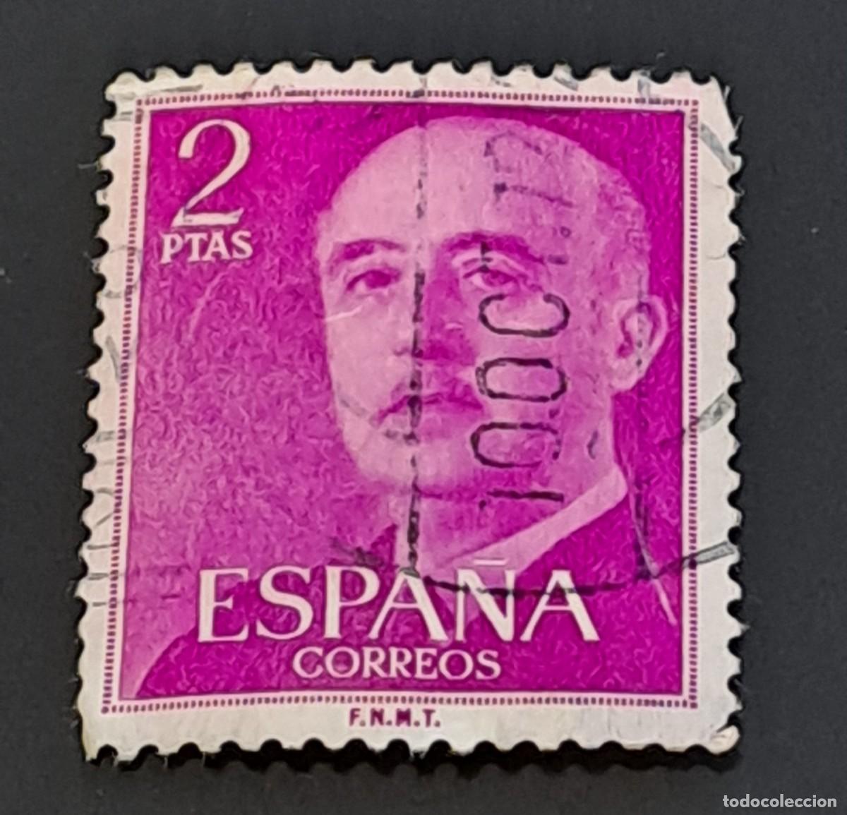 Sellos: ESPA&Ntilde;A - SELLO DE FRANCO DE 2 PESETAS - Foto 1