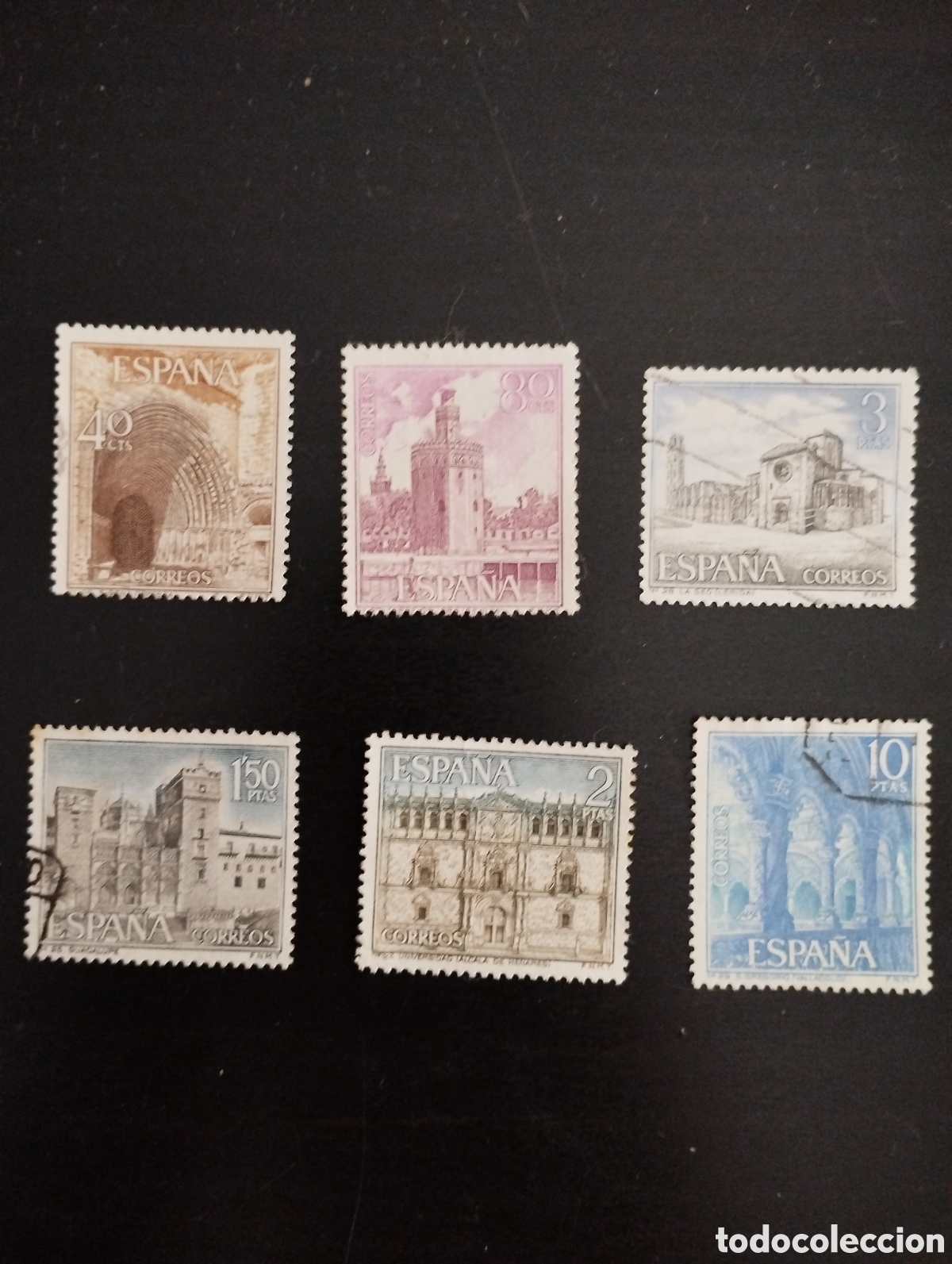 Sellos: ESPA&Ntilde;A A&Ntilde;O 1966 (SERIE TURISTICA) 6 sellos - Foto 1