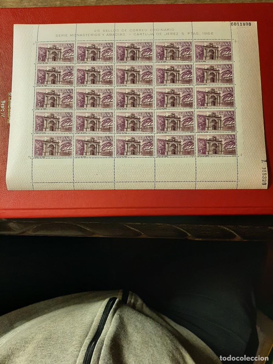 Selos: Edifil 1763. PLIEGO COMPLETO DE 25 SELLOS. A&ntilde;o 1966.
