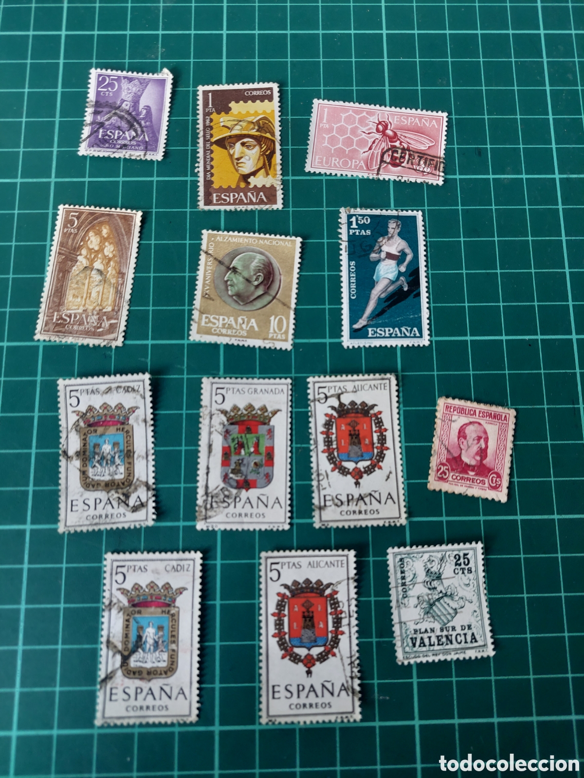 Sellos: SELLOS USADOS ESPA&Ntilde;A II CENTENARIO - Foto 1