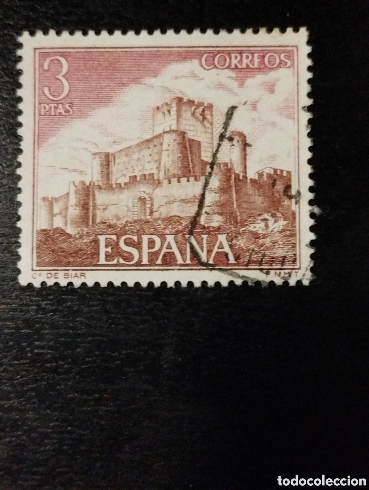 Sellos: 1972. 22 de junio. Castillos de Espa&ntilde;a - 2095. Castillo de Biar - Foto 1