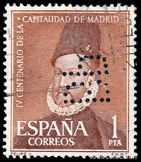 Sellos: Coru&ntilde;a - Edi o 1389 - Perforado &rdquo;B.P.&rdquo; (Banco) - Foto 1