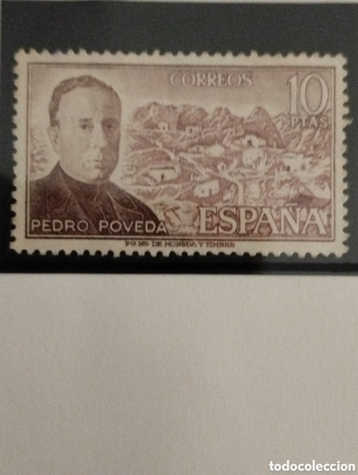Sellos: 2181 10 ptas Pedro Poveda. Espa&ntilde;a. 1974 - Foto 1