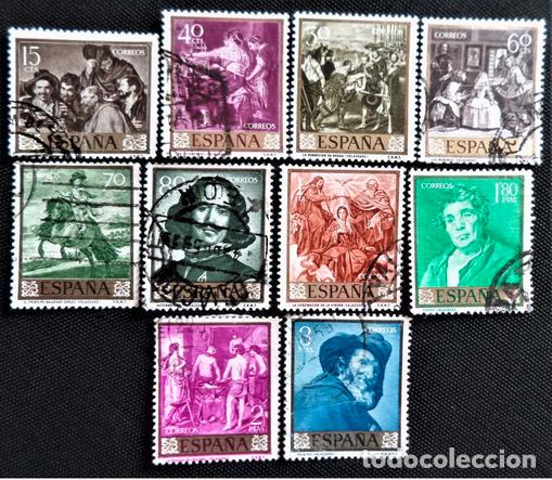 Sellos: Espa&ntilde;a 1959 Diego Velazquez - Foto 1