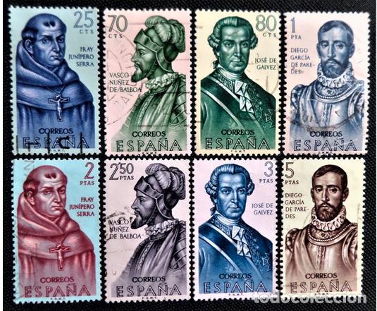 Sellos: Espa&ntilde;a 1963 forjadores de Am&eacute;rica - Foto 1