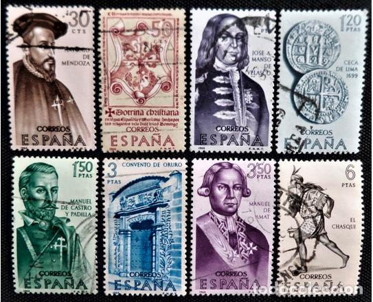 Sellos: Espa&ntilde;a 1966 Forjadores de Am&eacute;rica - Foto 1