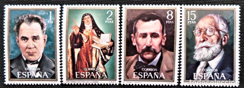 Sellos: Espa&ntilde;a 1971 Centenario de celebridades - Foto 1