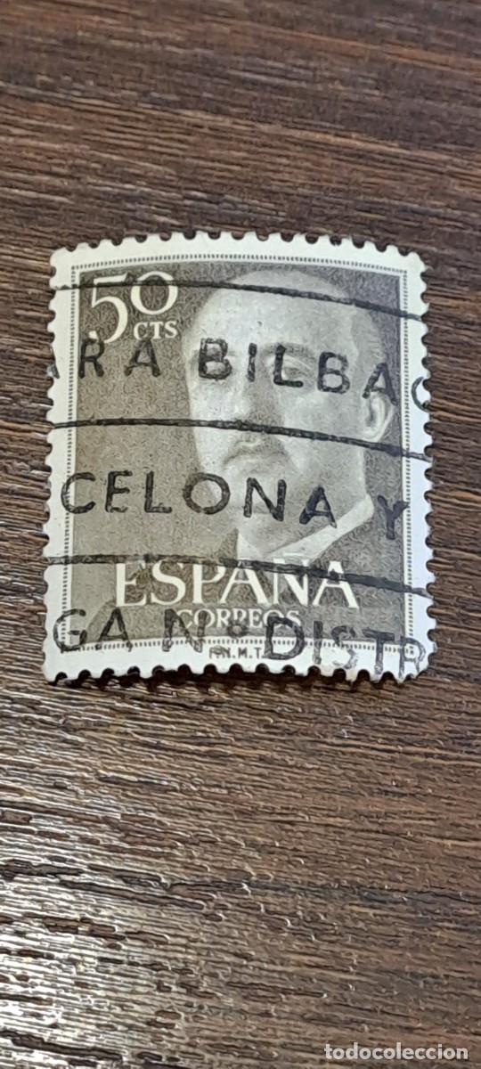 Sellos: SELLO ESPA&Ntilde;A -FRANCO 50 CENTIMOS - Foto 1
