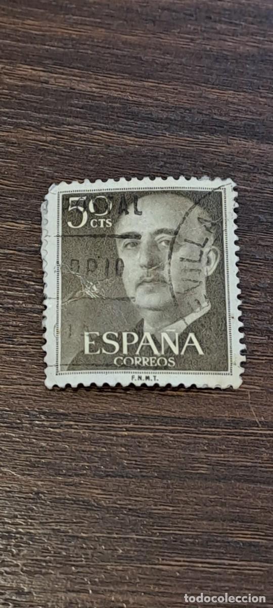 Sellos: SELLO ESPA&Ntilde;A - FRANCO 50 CENTIMOS - Foto 1
