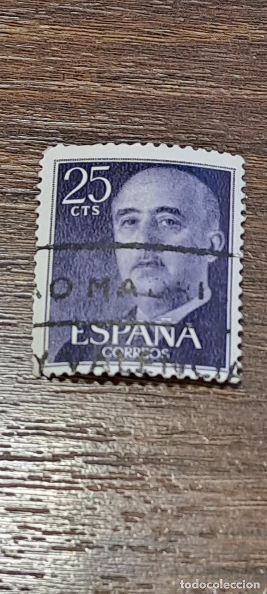 Sellos: SELLO ESPA&Ntilde;A - FRANCO 25 CENTIMOS - Foto 1