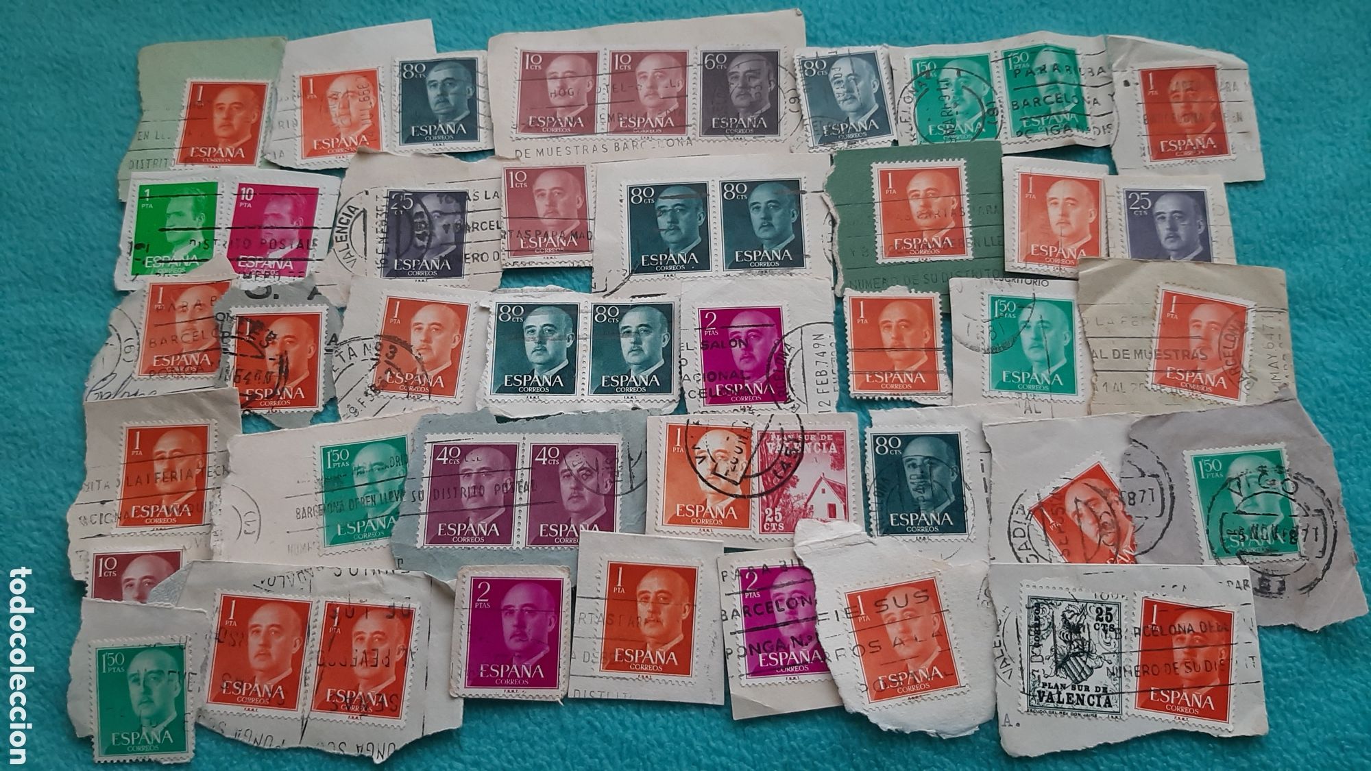 Sellos: (ESTADO ESPA&Ntilde;OL) LOTE SELLOS EN USADO/CON PAPEL - Foto 1