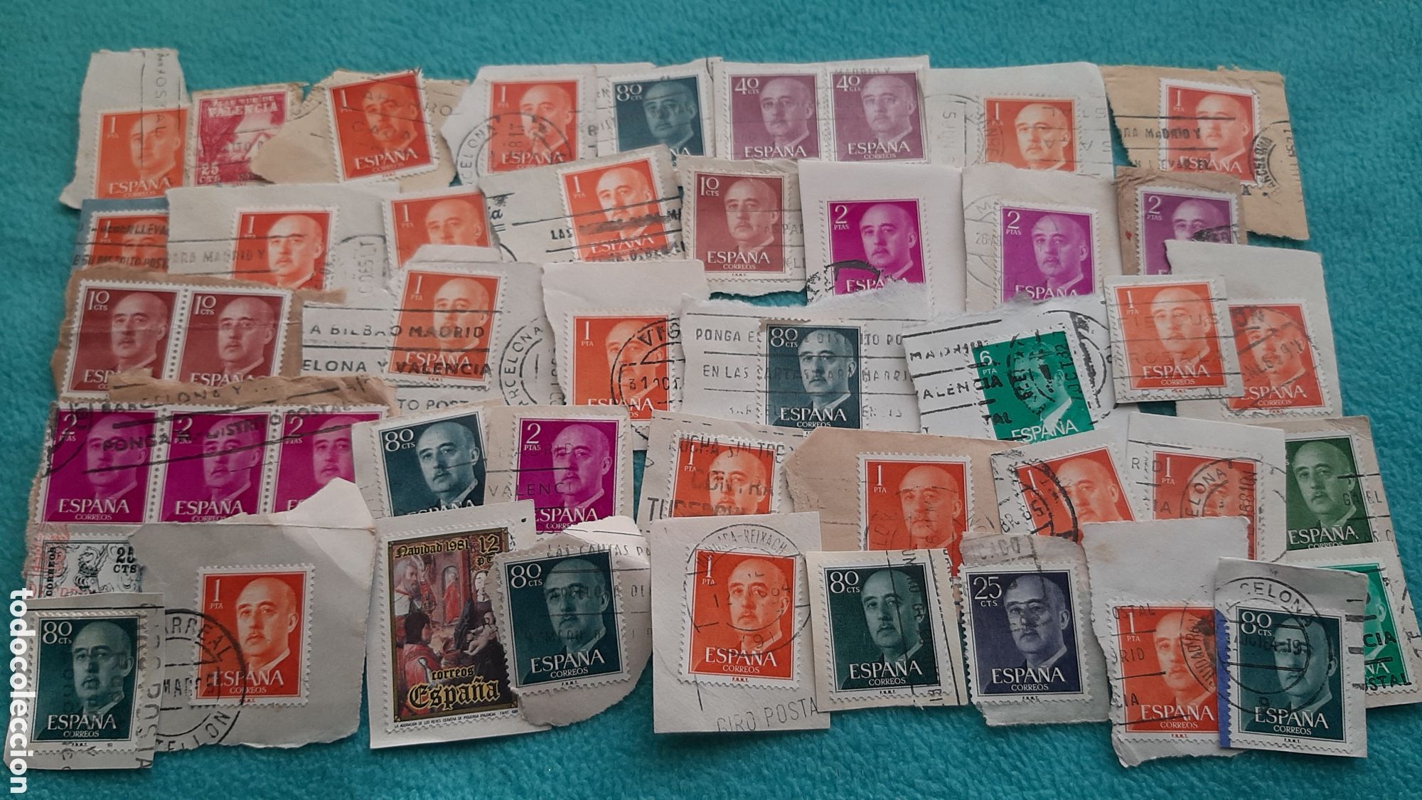 Sellos: (ESTADO ESPA&Ntilde;OL) LOTE SELLOS EN USADO/CON PAPEL - Foto 1