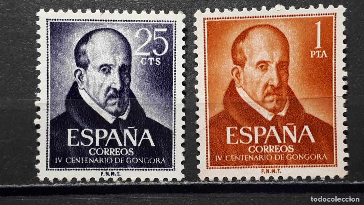 Sellos: Espa&ntilde;a 1961 ** Edifil 1369/70 - Foto 1