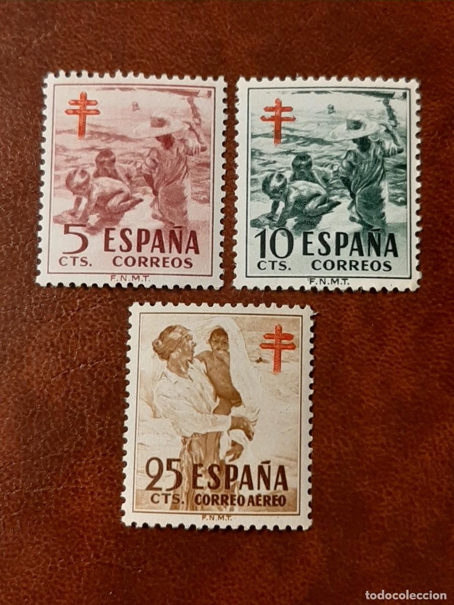 Selos: Edifil 1103/1105. Pro Tuberculosos. A&ntilde;o 1951.