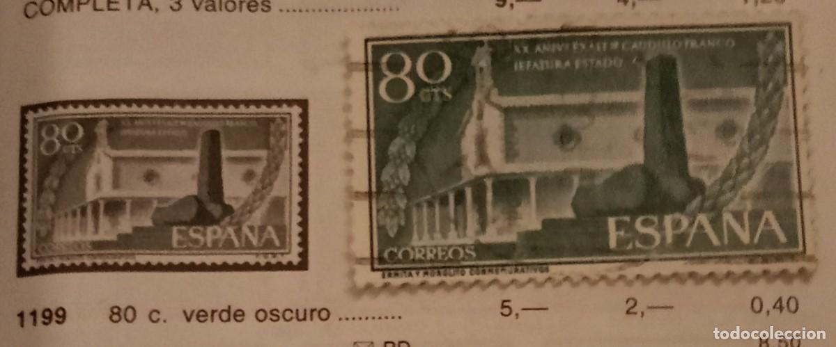Sellos: Espa&ntilde;a 1956, Edifil 1199 80c, usado - Foto 1