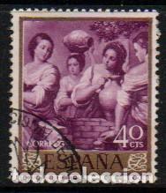 Sellos: EDIFIL 1271, MURILLO: REBECA Y ELIEZER, USADO - Foto 1