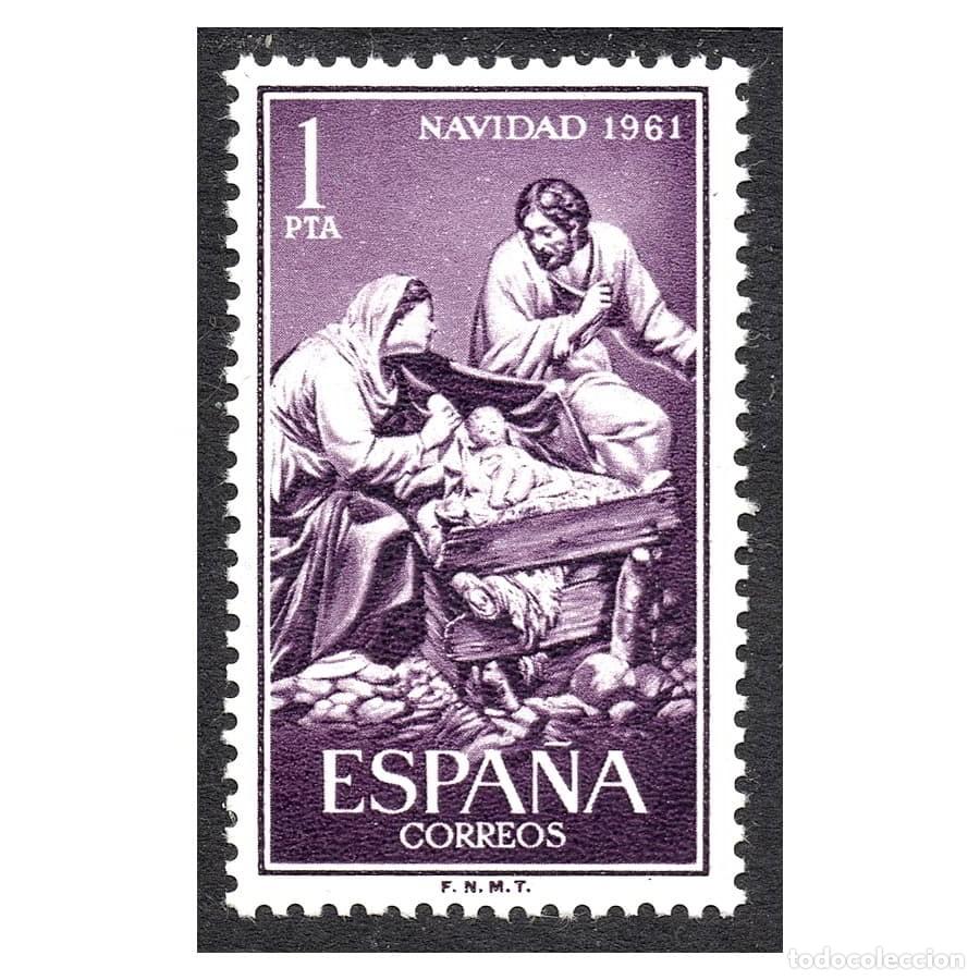 Sellos: B0962# Espa&ntilde;a 1961 [SLL] Navidad (MNH) - Foto 1