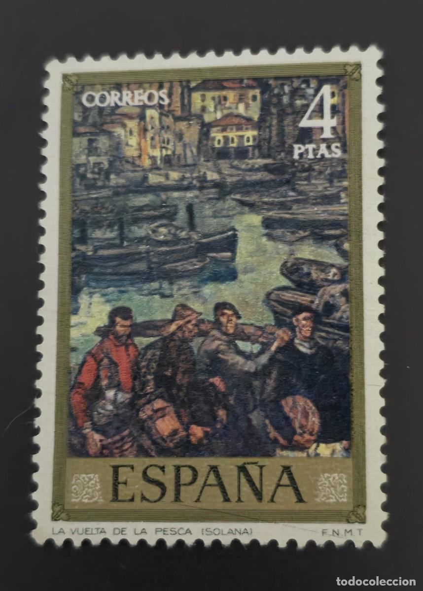 Sellos: SELLO USADO ESPA&Ntilde;A 1972 PINTOR SOLANA - Foto 1