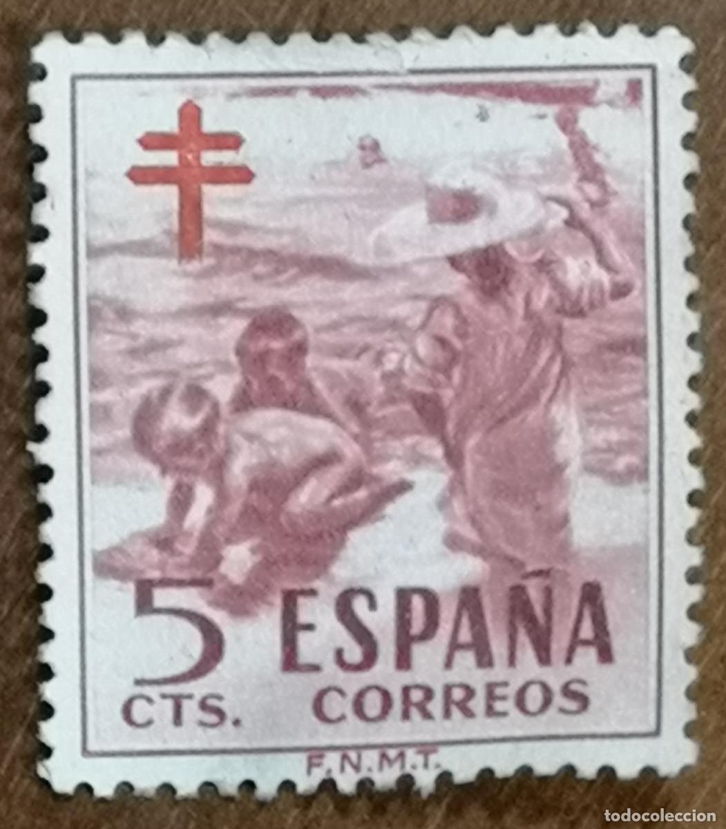 Sellos: USADO 1951 - Pro TUBERCULOSOS - 5 cent - Edifil 1103 - Foto 1