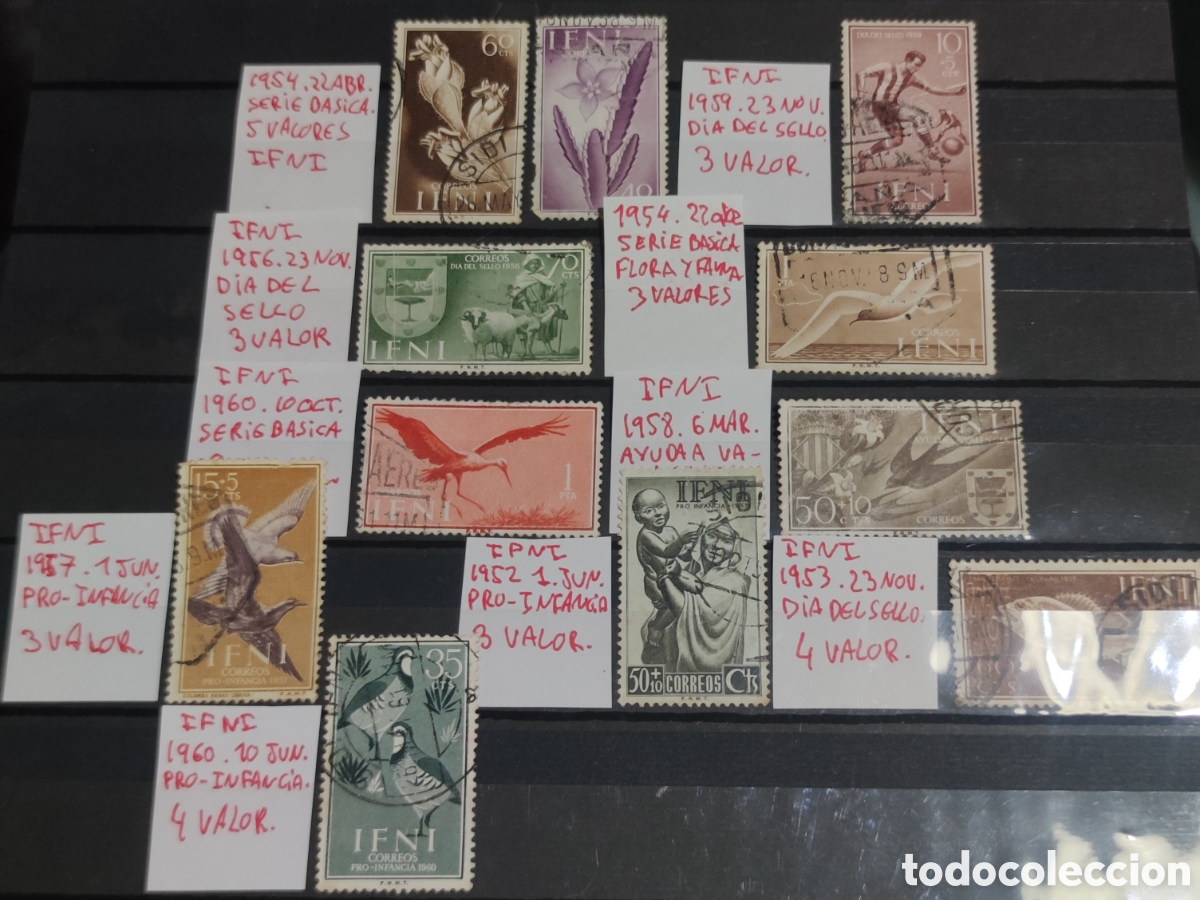Sellos: Lote de sellos IFNI. Varios. - Foto 1