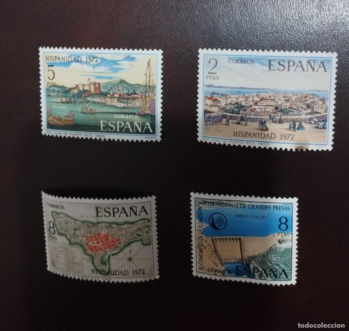 Sellos: Lote de 9 sellos nuevos de 1972 - Foto 2
