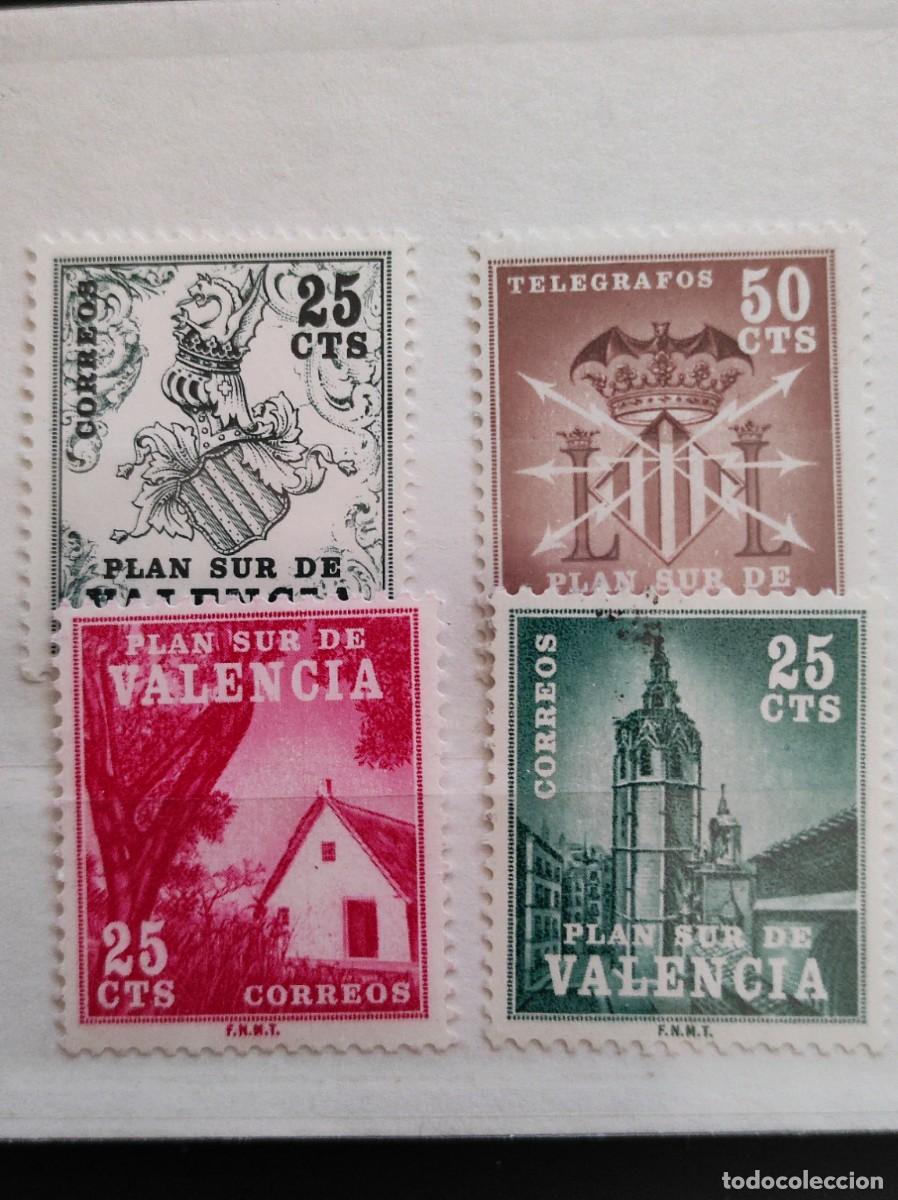 Sellos: ESPA&Ntilde;A. PLAN SUR DE VALENCIA. E- 1 - 4. Nuevos sin charnela. 224 - Foto 1