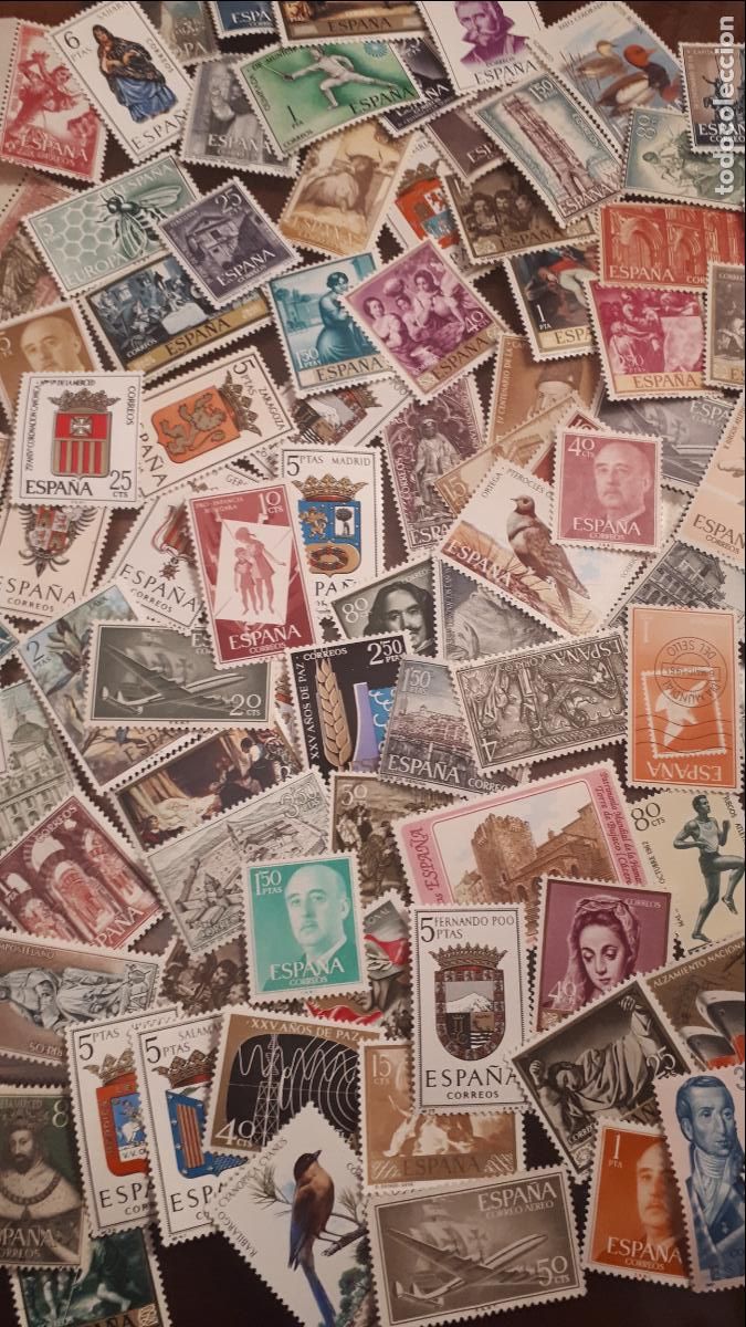 Sellos: ESPA&Ntilde;A. **. LOTE DE 100 SELLOS DIFERENTES - Foto 1