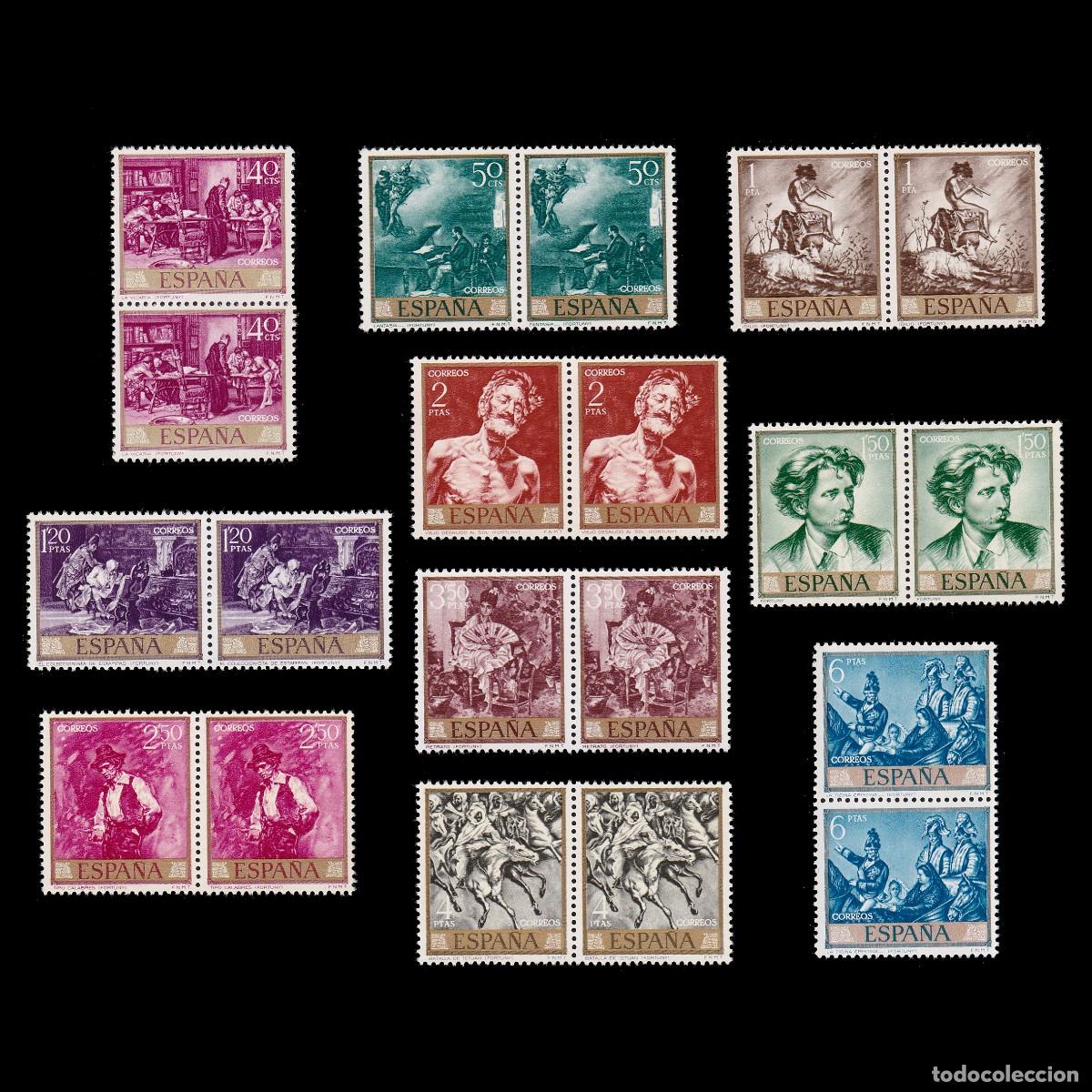 Sellos: Espa&ntilde;a.1968.FORTUNY.Nuevo**.Blq2.Edifil 1854-1863