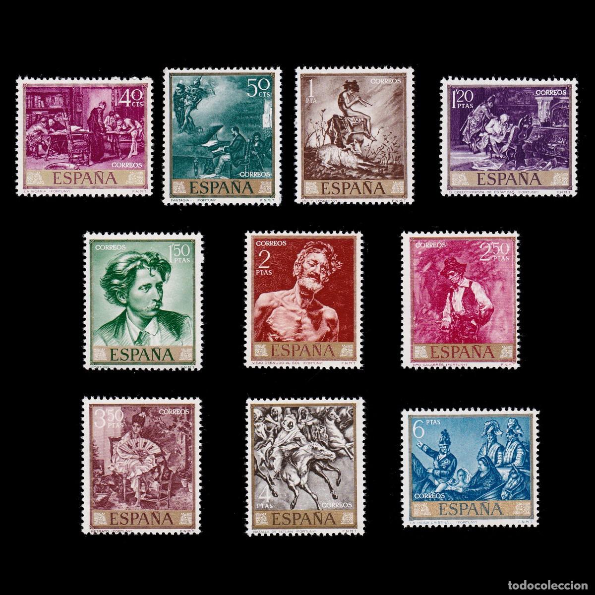 Sellos: Espa&ntilde;a.1968.FORTUNY.Nuevo**.Edifil 1854-1863