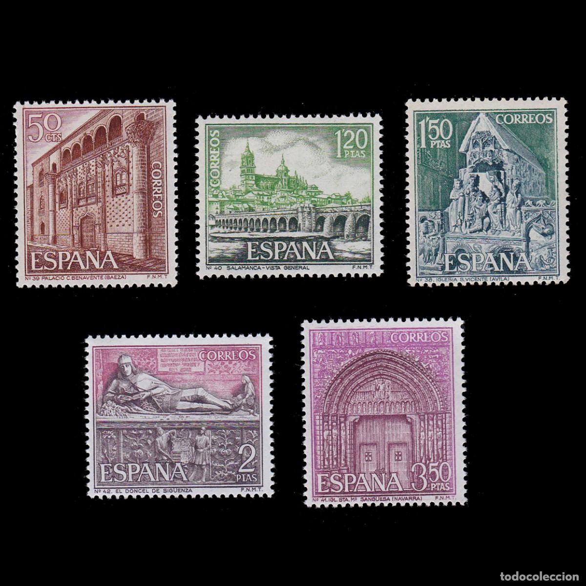 Sellos: Espa&ntilde;a.1968.SERIE TUR&Iacute;STICA.Nuevo**.Edifil 1875-1879