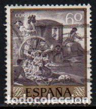 Sellos: Edifil 1213, Goya: el cacharrero, usado - Foto 1
