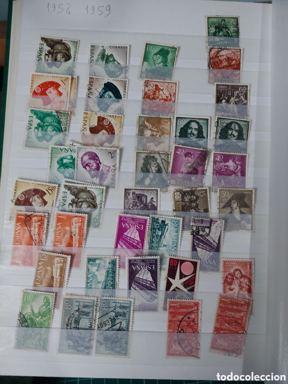 Sellos: 1959 Espa&ntilde;a lote segundo centenario usados - Foto 1