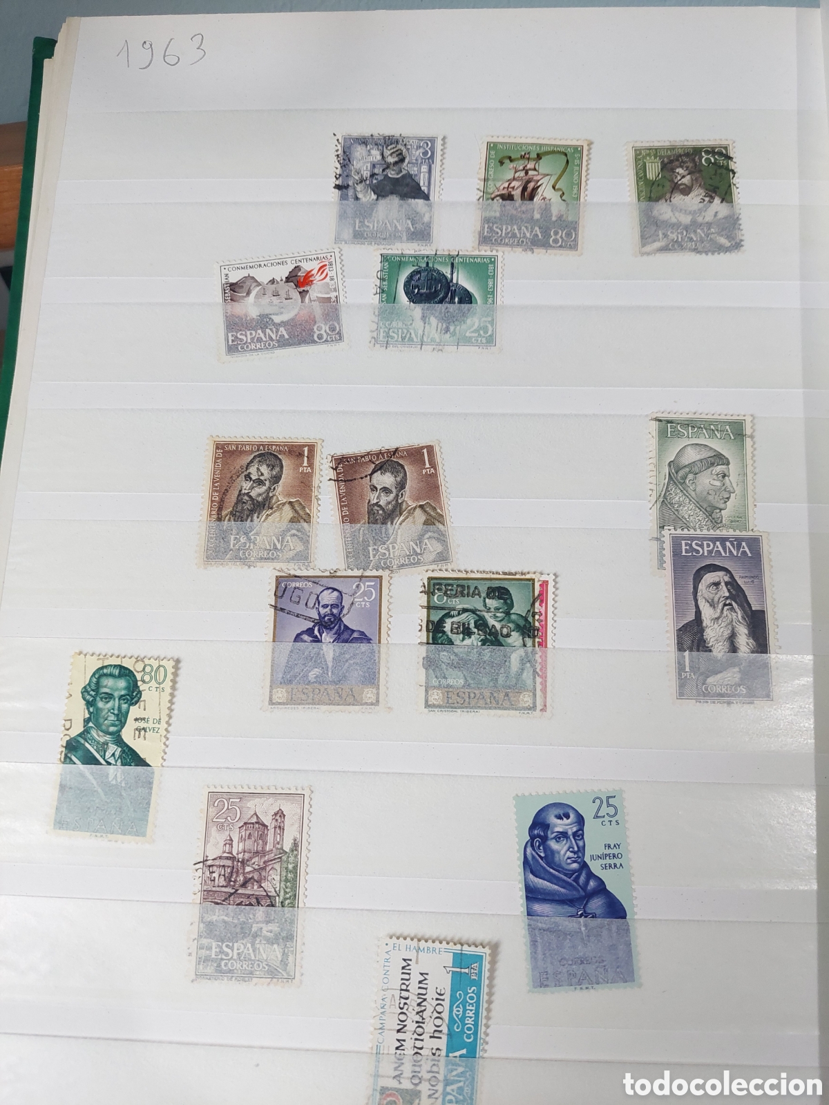 Sellos: ESPA&Ntilde;A LITE SELLOS USADOS 1963 - Foto 1