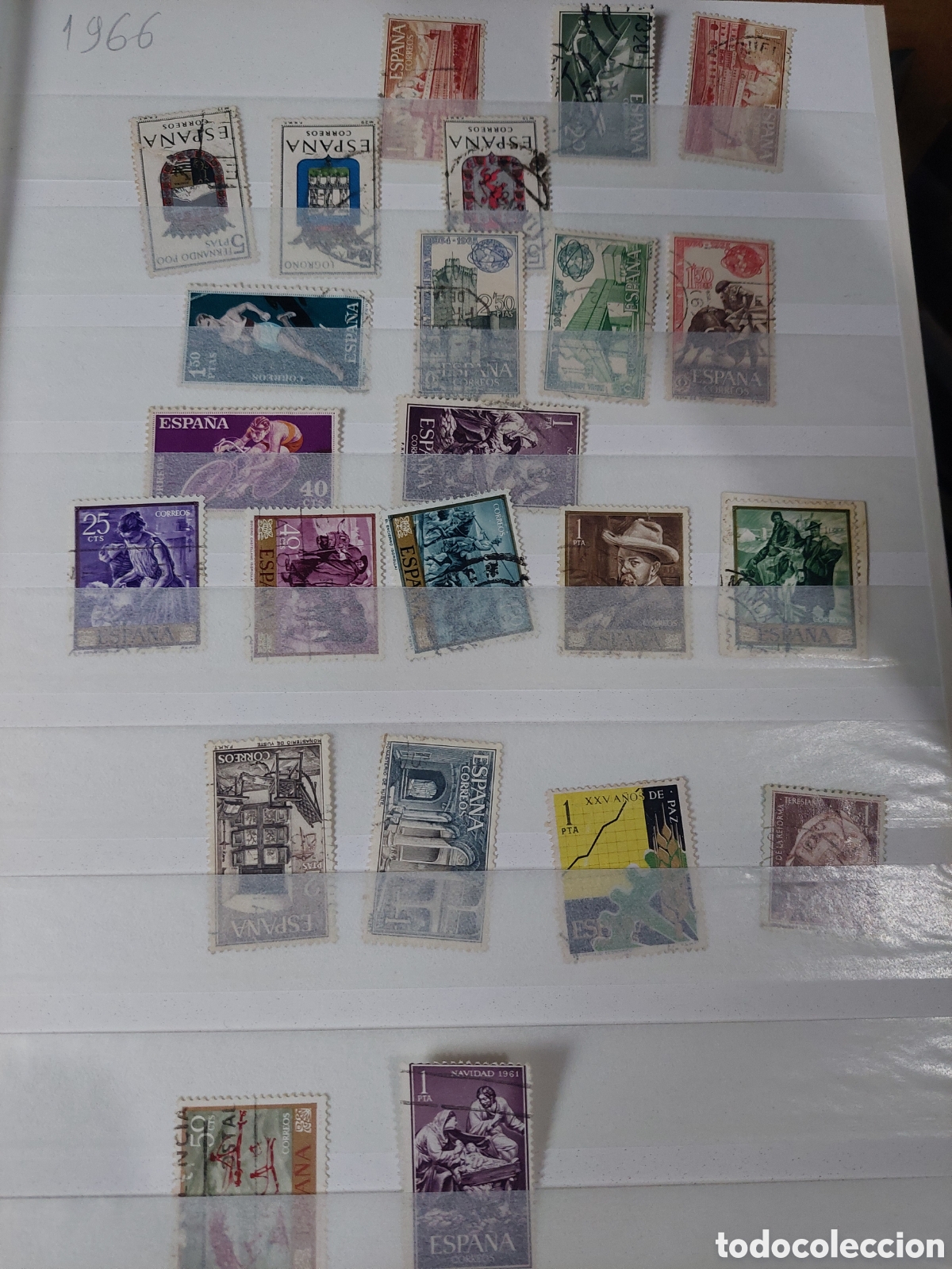 Sellos: 1965 /Segundo centenario USADOS ESPA&Ntilde;A - Foto 2