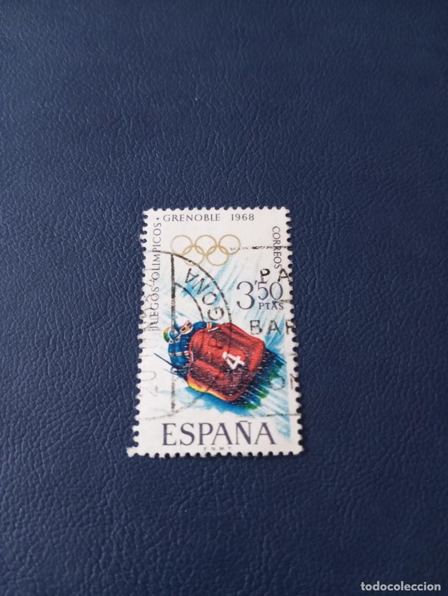 Sellos: ESPA&Ntilde;A, 1968, OLIMPIADAS DE GRENOBLE, BOBS - Foto 1