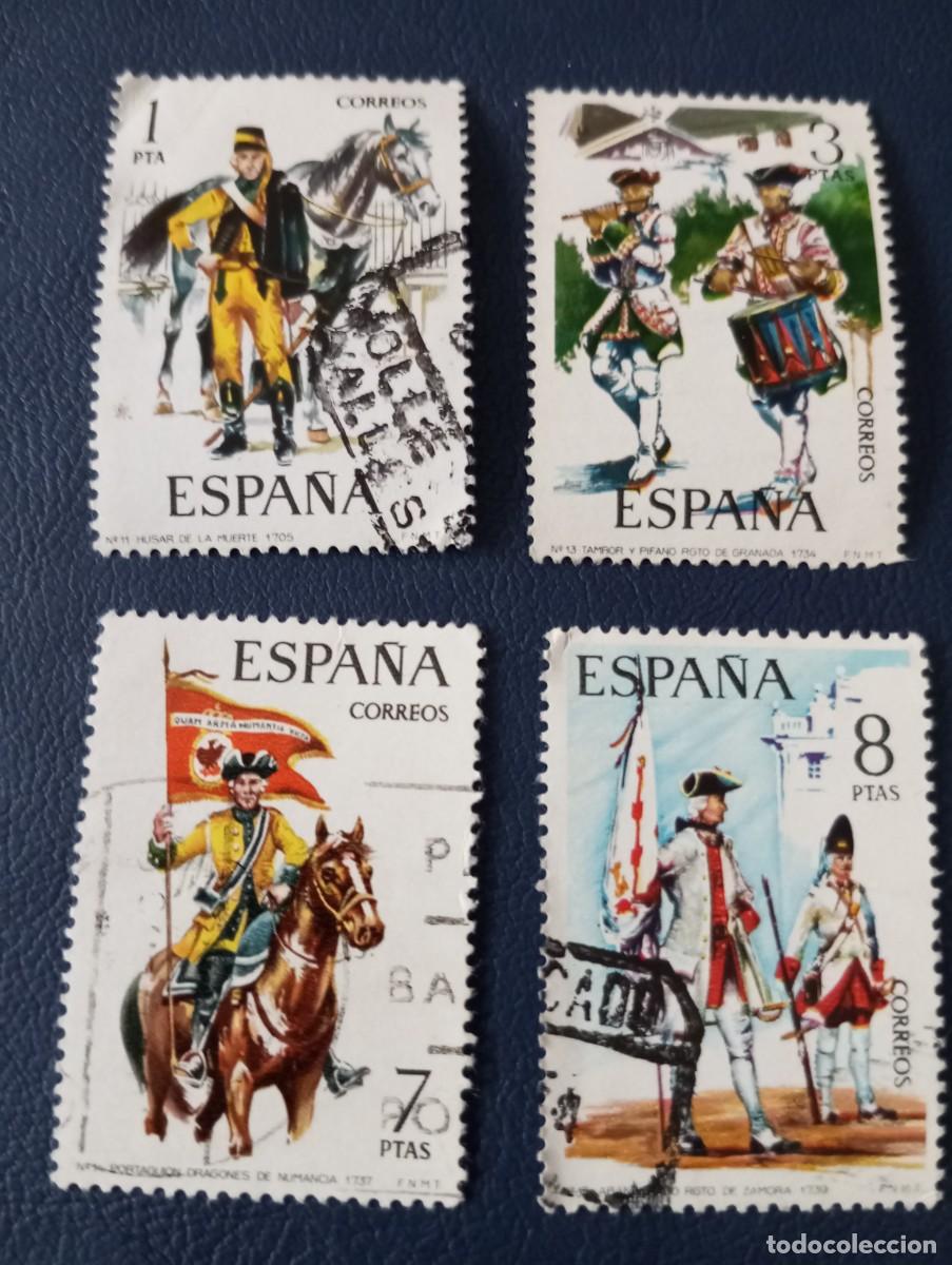 Sellos: ESPA&Ntilde;A, 1974, UNIFORMES MILITARES - Foto 1