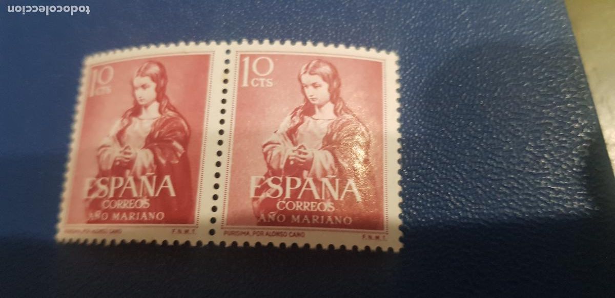 Sellos: ESPA&Ntilde;A 1954 A&Ntilde;O MARIANO - Foto 1