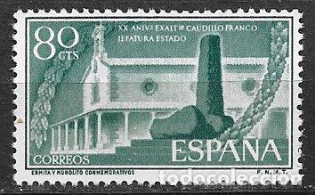 Sellos: 1956 XX Aniversario Jefatura de Franco, Edifil n&ordm; 1199 * *