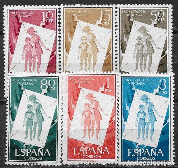 Sellos: 1956 Pro Infancia H&uacute;ngara, Edifil n&ordm; 1200 / 5 * *