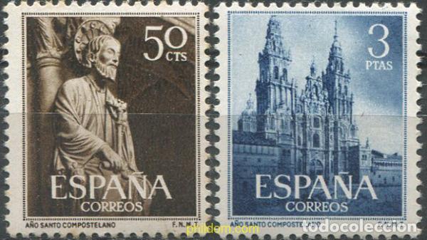 Sellos: 700764 HINGED ESPA&Ntilde;A 1954 A&Ntilde;O SANTO COMPOSTELANO - Foto 1
